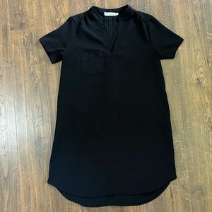 All in Favor Black Short Sleeve Dress